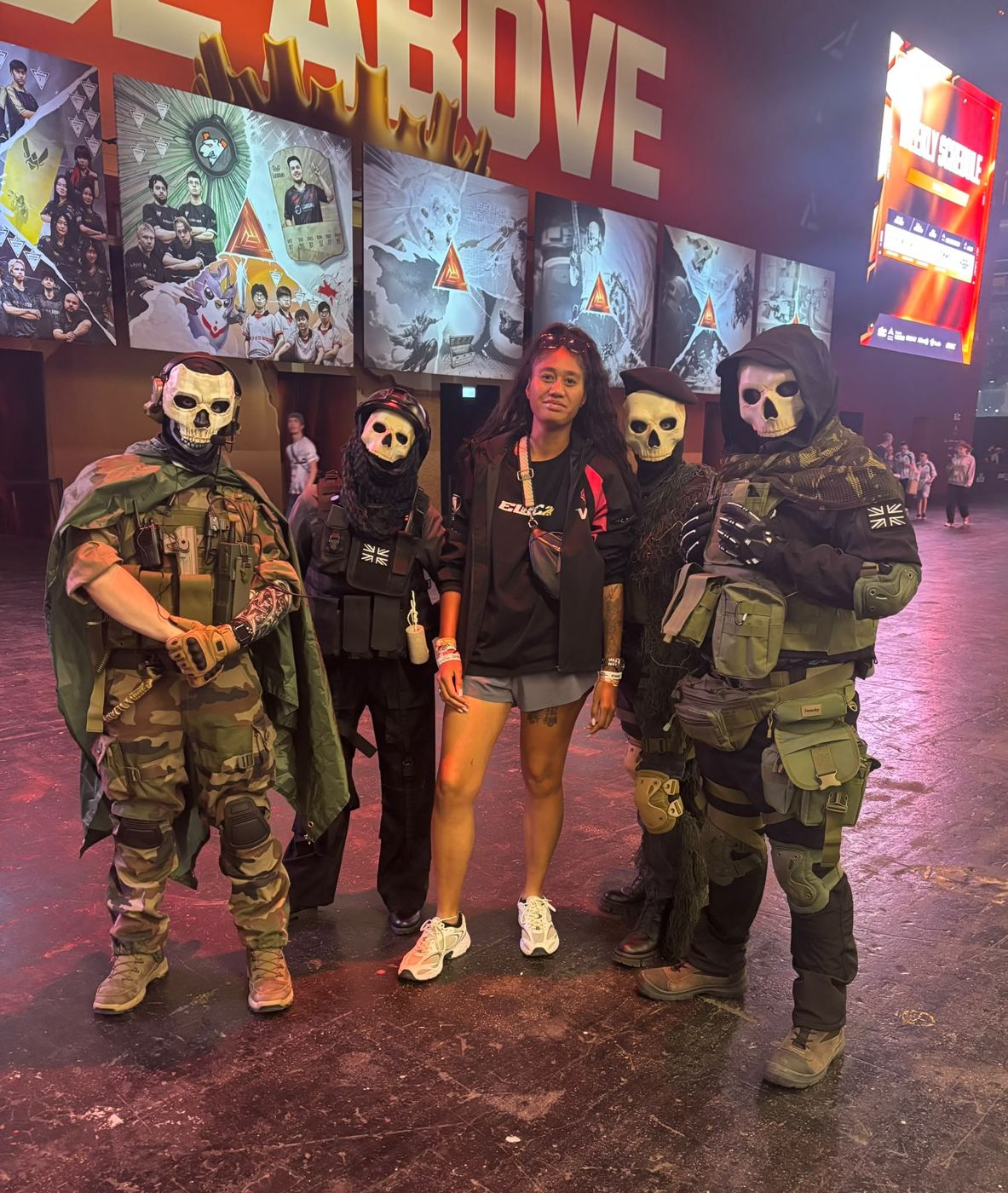 Photo avec des cosplayers Call of Duty